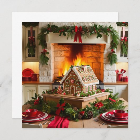 Weihnachtsgeschmack Einladung (Vorne/Hinten)