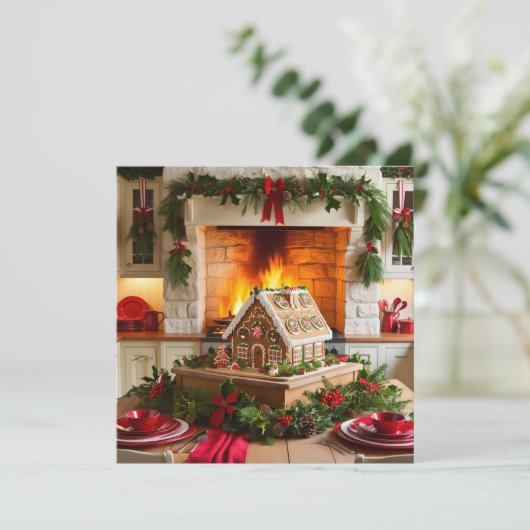 Weihnachtsgeschmack Einladung (Stehend Vorderseite)