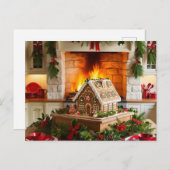 Weihnachtsgeschmack Einladungspostkarte (Vorne/Hinten)