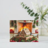 Weihnachtsgeschmack Einladungspostkarte (Stehend Vorderseite)