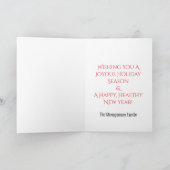 Weihnachtsgeschmack Feiertage Rote Türen Feiertagskarte (Innenseite)