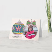 Weihnachtsgeschmack Grußkarte - Lila (Vorderseite)