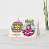 Weihnachtsgeschmack Grußkarte - Orange (Vorderseite)