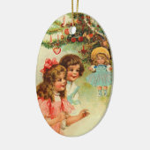 Weihnachtsgeschmack Keramik Ornament (Links)