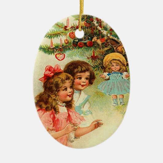 Weihnachtsgeschmack Keramik Ornament (Vorne)