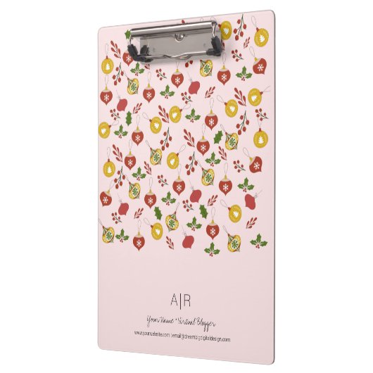 Weihnachtsgeschmack Klemmbrett (Links)