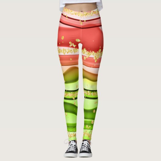 Weihnachtsgeschmack  leggings (Vorderseite)