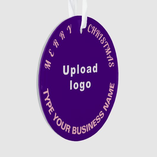 Weihnachtsgeschmack Lila Circle Acronylic Ornament (Vorderseite)