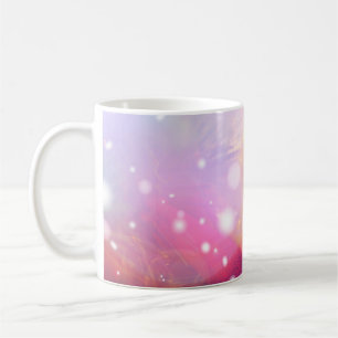 Weihnachtsgeschmack mit leuchtendem Bokeh, Rücksei Kaffeetasse