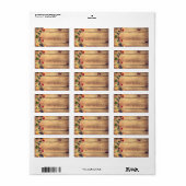 Weihnachtsgeschmack mit Licht Adressaufkleber (Vorne)