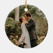 Weihnachtsgeschmack: Mit Monogramm neu Keramik Ornament (Hinten)