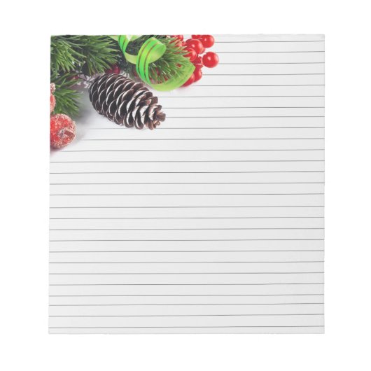 Weihnachtsgeschmack Notizblock (Vorderseite)