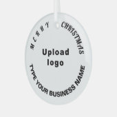 Weihnachtsgeschmack Ornament Aus Glas (Vorderseite links)