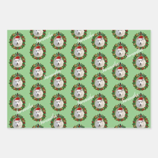 Weihnachtsgeschmack, personalisierte Verpackungsbl Geschenkpapier Set (Vorderseite 3)