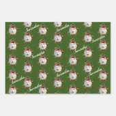 Weihnachtsgeschmack, personalisierte Verpackungsbl Geschenkpapier Set (Vorderseite 2)