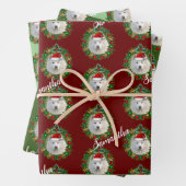 Weihnachtsgeschmack, personalisierte Verpackungsbl Geschenkpapier Set (Beispiel)