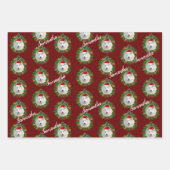 Weihnachtsgeschmack, personalisierte Verpackungsbl Geschenkpapier Set (Vorderseite)