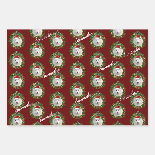 Weihnachtsgeschmack, personalisierte Verpackungsbl Geschenkpapier Set (Vorderseite)