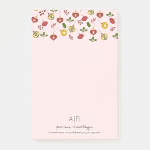 Weihnachtsgeschmack Post-it Klebezettel