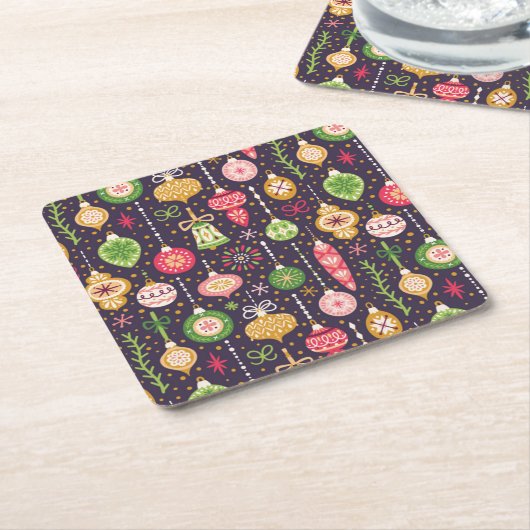 Weihnachtsgeschmack Rechteckiger Pappuntersetzer (angewinkelt)