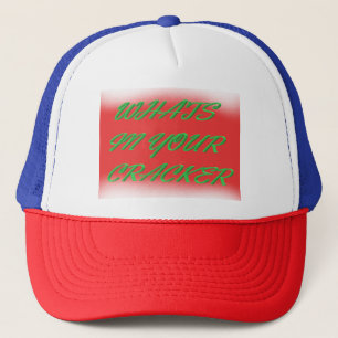 Weihnachtsgeschmack rot weiß und grün truckerkappe