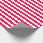 Weihnachtsgeschmack Rotes Weiß Geschenkpapier (Ecke)