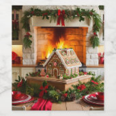 Weihnachtsgeschmack Weinetikett (Einzelnes Label)