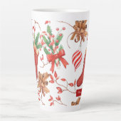 Weihnachtsgeschmack Zimt und Peppermint Muster Milchtasse (Vorderseite)