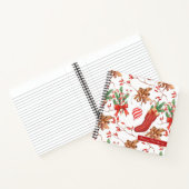 Weihnachtsgeschmack Zimt und Peppermint Muster Notizblock (Innenseite)