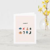 Weihnachtsgeschmackkarte Karte (Gelbe Blume)