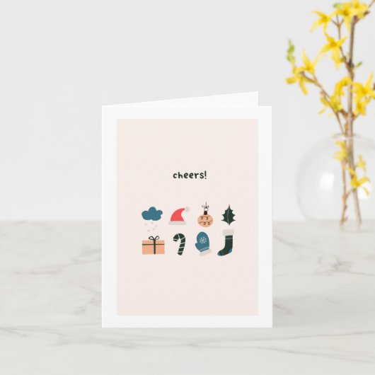 Weihnachtsgeschmackkarte Karte (Gelbe Blume)