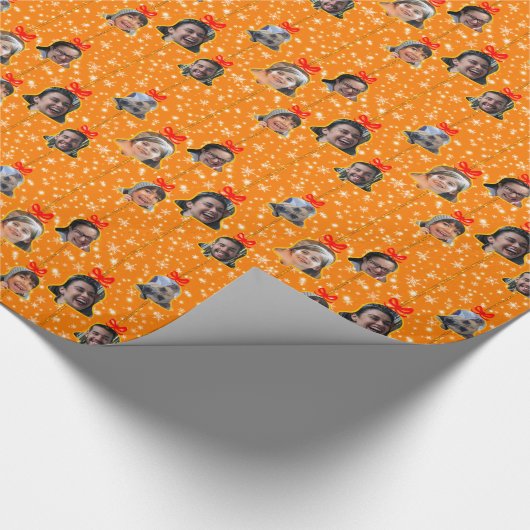 Weihnachtsgeschmuck 6 Foto D-Orange Geschenkpapier (Ecke)