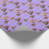 Weihnachtsgeschmuck 6 Foto L-Lila 2 Geschenkpapier (Ecke)