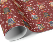 Weihnachtsgeschmuck 9 Fotos D-Red Geschenkpapier (Rolleneckpunkt)