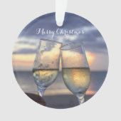 Weihnachtsgeschmuck Acrylic Sunset Ornament (Vorderseite)