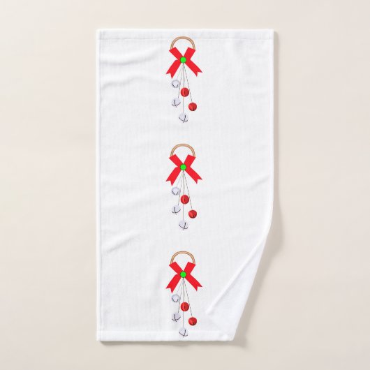 Weihnachtsgeschmuck Badetuch Set (Handtuch)