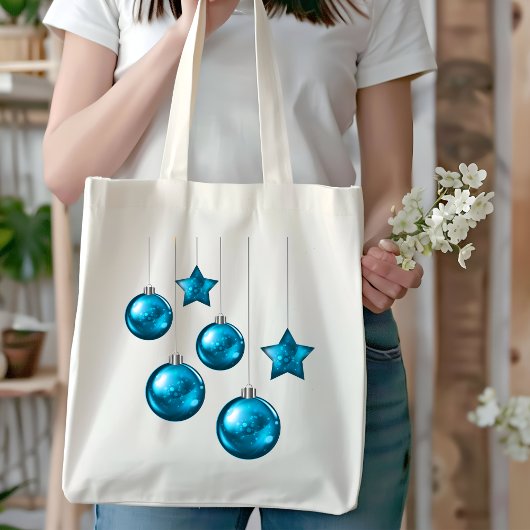 Weihnachtsgeschmuck Balls and Stars Tote Tasche