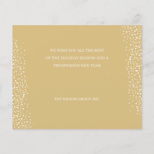 Weihnachtsgeschmuck Business Grußkarten (Rückseite)