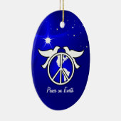 Weihnachtsgeschmuck für Weltfrieden Keramik Ornament (Rechts)