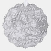 Weihnachtsgeschmuck mit Jolly Santa zum Foto Ornament Karte (Rückseite)