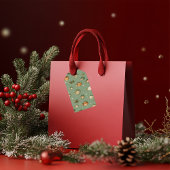 Weihnachtsgeschmuck Muster Grün Geschenkanhänger