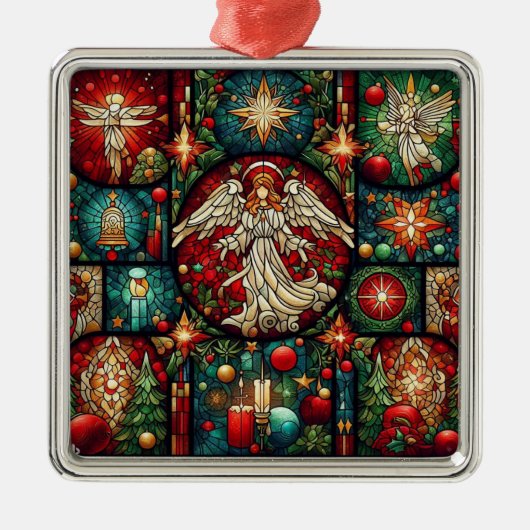 Weihnachtsgeschmuck Ornament Aus Metall (Vorne)