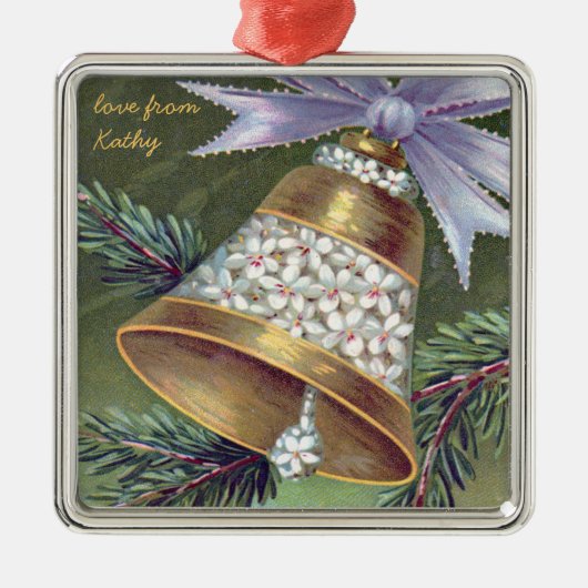 Weihnachtsgeschmuck Ornament Aus Metall (Vorne)