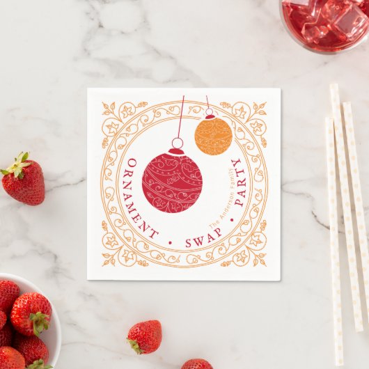 Weihnachtsgeschmuck-Party Serviette (Beispiel)