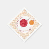 Weihnachtsgeschmuck-Party Serviette (Ecke)