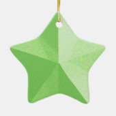 Weihnachtsgeschmuck-Vorlage für Green Star Keramikornament (Hinten)