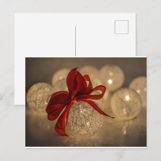 Weihnachtsgeschmuckband Feiertagspostkarte (Vorne/Hinten)