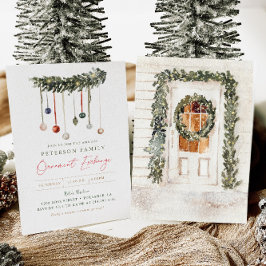 Weihnachtsgeschmuckbörse - Party Einladung