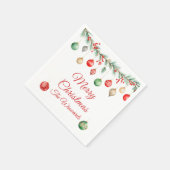 Weihnachtsgeschmuckbörse Party Garland Serviette (Ecke)