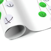 Weihnachtsgeschmuckpapier, grün und silber geschenkpapier (Rolleneckpunkt)